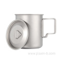 Wholesale outdoor camping drinking titanium mug